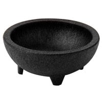 HS Inc. NHS1008 4 oz. Charcoal Polypropylene Chico Molcajete - 24/Case