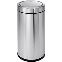simplehuman CW1442 15 Gallon / 55 Liter Brushed Stainless Steel Round Swing Top Trash Can
