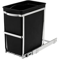 simplehuman CW1124 8 Gallon / 30 Liter Black Rectangular Under-Counter Pull-Out Trash Can