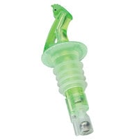 Precision Pours 12 SG F 0.5 oz. Shamrock Green Measured Liquor Pourer with Fliptop - 12/Pack