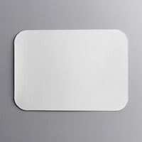 Choice Oblong Foil-Laminated Board Lid for 1 1/2 lb. Deep Pans - 500/Case