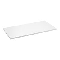 Regency 18" x 36" Poly Table Top for 24" x 72" Poly Top Table with Backsplash
