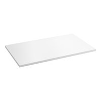 Regency 18" x 30" Poly Table Top for 24" x 60" Poly Top Table with Backsplash