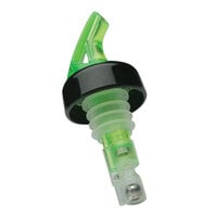 Precision Pours 12 SG C 0.5 oz. Shamrock Green Measured Liquor Pourer with Collar - 12/Pack
