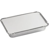 Choice 1 1/2 lb. Shallow Oblong Foil Container with Board Lid - 250/Case