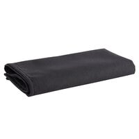 Intedge Black 65/35 Polycotton Blend Cloth Napkins, 20" x 20" - 12/Pack