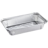 Choice 2 lb. Oblong Foil Take-Out Container - 500/Case