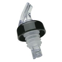 Precision Pours 999 CL C Crystal Clear Free Flow Liquor Pourer with Collar - 12/Pack