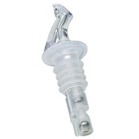 Precision Pours 112 CL F 1.5 oz. Crystal Clear Measured Liquor Pourer with Fliptop - 12/Pack