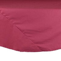 Intedge 83" Round Mauve Seamed 65/35 Poly/Cotton Blend Hemmed Cloth Table Cover