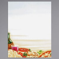 Choice 8 1/2" x 11" Menu Paper - Italian Themed Pasta Design Left Insert - 100/Pack