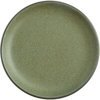 Acopa Embers 7 1/2 inch Moss Green Matte Coupe Stoneware Plate - 24/Case