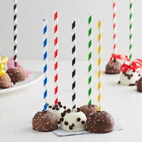 Lollipop Sticks Cake Pops Stiele für Weihnachten und Geburtstagsfeier 6 Zoll Blau, Weiß, Purpurrot, Gelb, Rosafarben, Grün 150 Stück