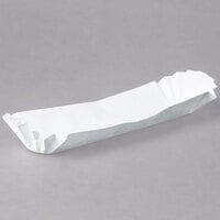 Hoffmaster 610735 10" White Paper Fluted Hot Dog Tray - 3000/Case