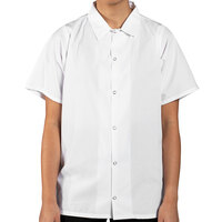 Uncommon Chef 0954 White Customizable No Pocket Cook Shirt - XL