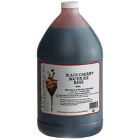 I. Rice 1 Gallon Black Cherry Water Ice Base - 4/Case