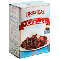 Krusteaz Professional 5 lb. Double Chocolate Belgian Waffle Mix - 6/Case