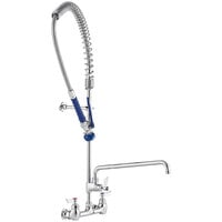 Waterloo 1.15 GPM Wall-Mounted Pre-Rinse Faucet with 8 inch Centers and 16 inch Add-On Faucet