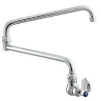 Waterloo PF24DJ Wall-Mounted Pot and Kettle Filler with Single Inlet and 24 inch Double-Jointed Swing Spout