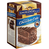 Ghirardelli 7 lb. Ultimate Chocolate Cake Mix - 4/Case