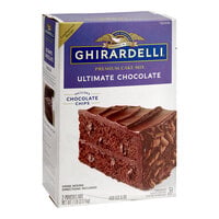 Ghirardelli 7 lb. Ultimate Chocolate Cake Mix - 4/Case