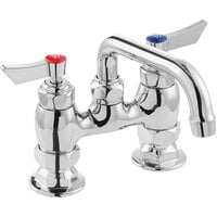 Waterloo FD46 Deck-Mounted Faucet with 4 inch Centers and 6 inch Swing Spout