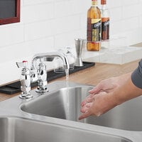 Waterloo Deck-Mounted Faucet with 4 inch Centers and 6 inch Swing Spout