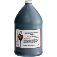 I. Rice 1 Gallon Black Raspberry Water Ice Base - 4/Case