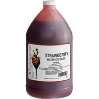 I. Rice 1 Gallon Strawberry Water Ice Base - 4/Case