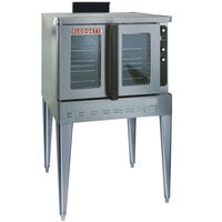 Blodgett DFG-100 Premium Series Natural Gas Single Deck Full Size Convection Oven with Draft Diverter - 55,000 BTU