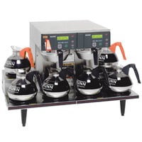Bunn 38700.0015 Axiom 0/6 Twin 12 Cup Automatic Coffee Brewer with 6 Lower Warmers - 120/208-240V