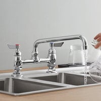 Waterloo Deck-Mounted Faucet with 8 inch Centers and 12 inch Swing Spout