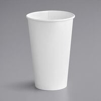 Solo 316W-2050 White Poly Paper Hot Cup - 16 oz. - 1000/Case