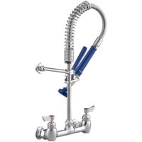 Waterloo Wall-Mounted Pre-Rinse Faucet with 8 inch Centers and Spray Valve