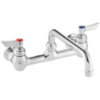 Waterloo Wall-Mounted Faucet with 8" Centers and 10" Swing Spout