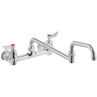 Waterloo Wall-Mounted Faucet with 8" Centers and 18" Double-Jointed Swing Spout