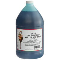 I. Rice 1 Gallon Blue Raspberry Water Ice Base - 4/Case