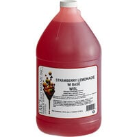 I. Rice 1 Gallon Strawberry Lemonade Water Ice Base - 4/Case
