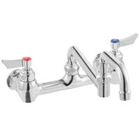 Waterloo Wall-Mounted Faucet with 8 inch Centers and 15 inch Double-Jointed Swing Spout