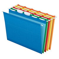 Pendaflex 42592 Ready Tab Assorted Color Letter Size 5-Tab Reinforced Hanging Folder - 25/Box