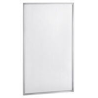 Bobrick B-165 1824 18 inch x 24 inch Wall-Mounted Mirror with Stainless Steel Channel Frame