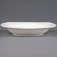 CAC REC-88 Festiware 22 oz. Ivory (American White) Square China Pasta Bowl - 12/Case