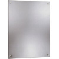 Bobrick B-1556 1830 17 1/2 inch x 29 1/2 inch Stainless Steel Wall-Mount Frameless Mirror