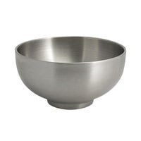 Front of the House DBO165BSS22 Harmony 16 oz. Brushed Stainless Steel Round Double Wall Bowl - 6/Case