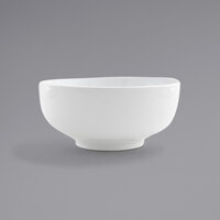 Front of the House DBO088WHP21 Harmony 64 oz. Bright White Round Porcelain Bowl   - 4/Case