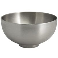 Front of the House DBO166BSS22 Harmony 24 oz. Brushed Stainless Steel Round Double Wall Bowl - 6/Case
