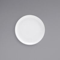 Front of the House DAP056WHP23 Harmony 6 1/4" Bright White Coupe Round Porcelain Plate - 12/Case