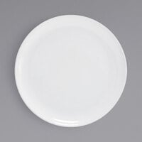 Front of the House DDP049WHP21 Harmony 10 1/2" Bright White Coupe Round Porcelain Plate - 4/Case
