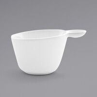 Front of the House DCS037WHP23 Harmony 3 oz. Bright White Porcelain Cup - 12/Case