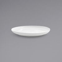 Front of the House DDP045WHP22 Harmony 9 inch Bright White Coupe Round Porcelain Plate - 6/Case